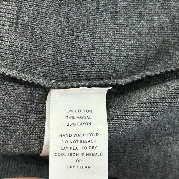 LILLA P Womens Medium Easy Sweater Jacket Cardigan Bottom Rayon Modal Blend $230 - Picture 8 of 11